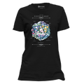 Black Gen Con Winter Floral d20 Femme T-Shirt | Rollacrit