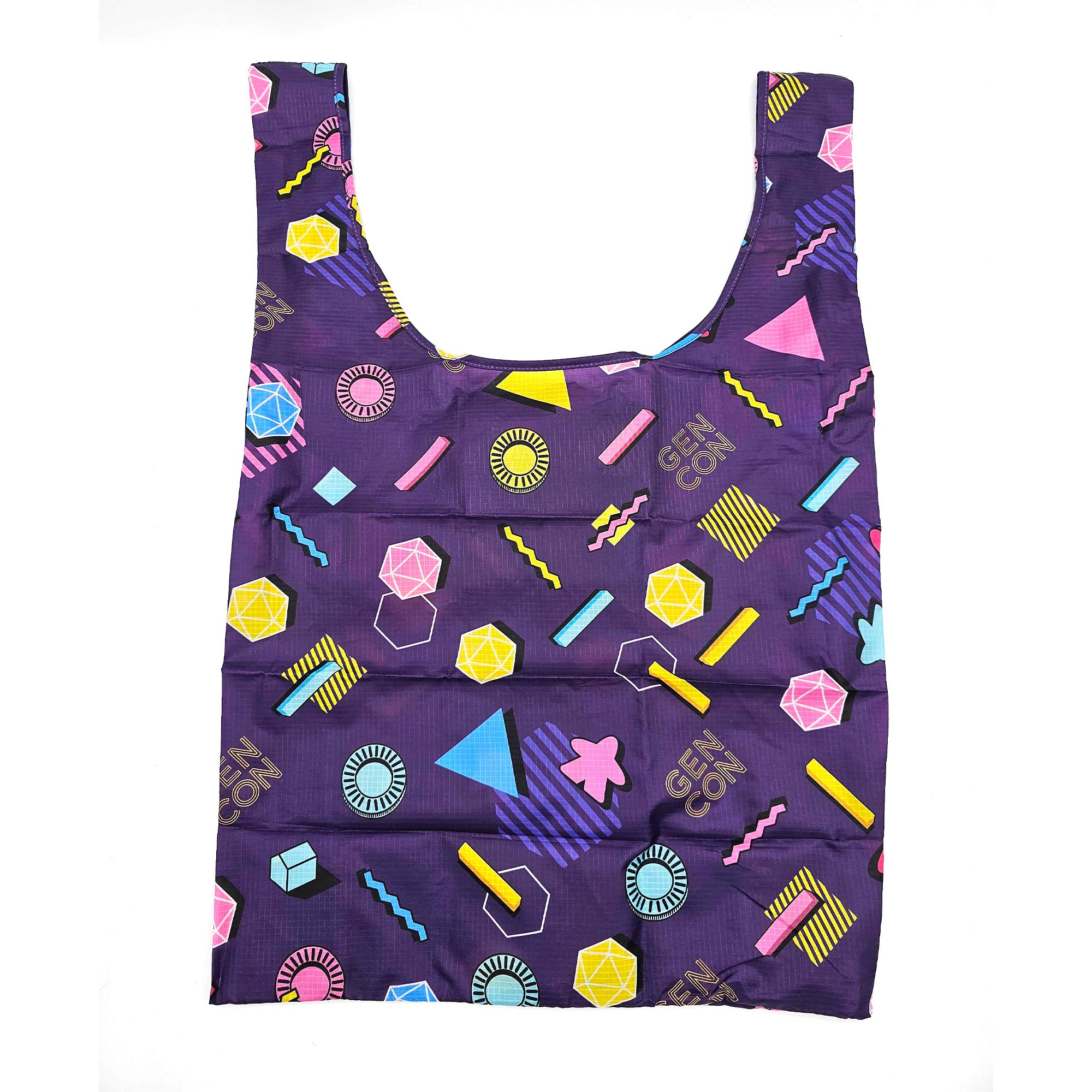 Gen Con Fold-Up Neon Arcade Vibes Tote Bag | Rollacrit