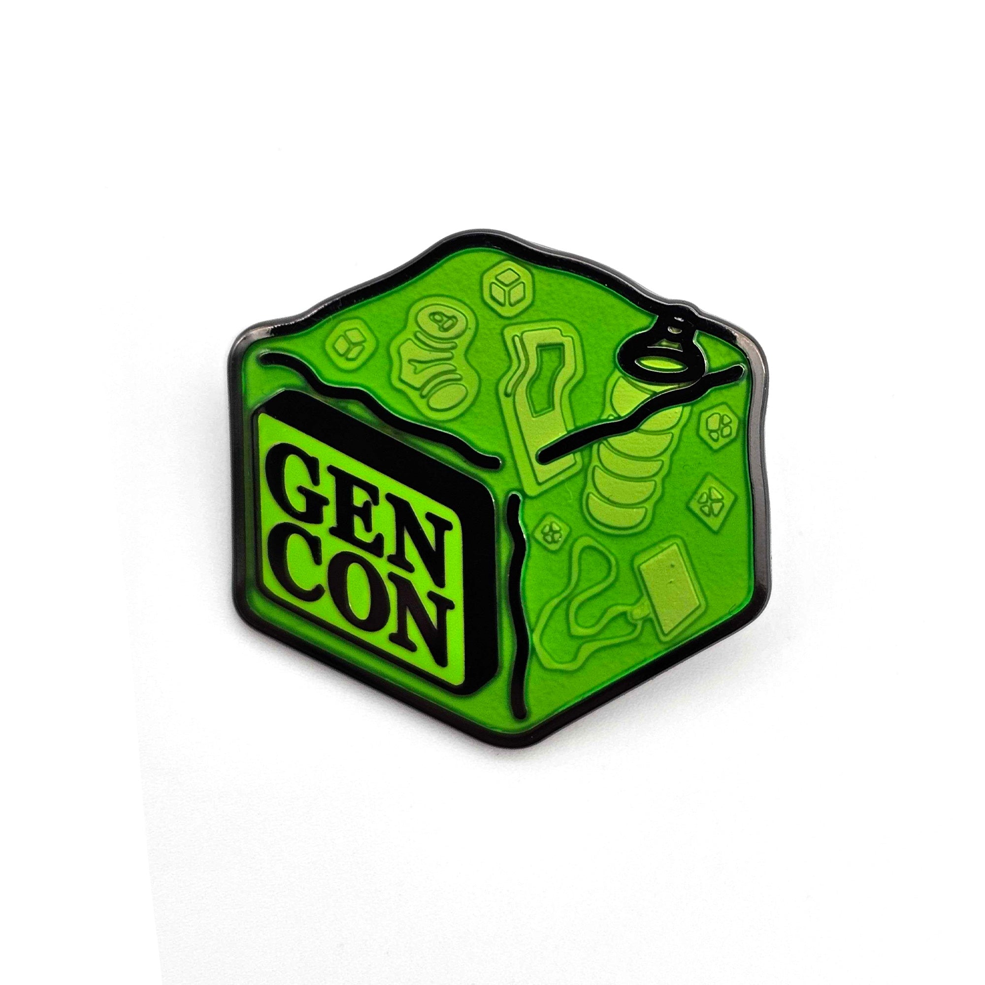 Gen Con Gelatinous Cube Pin | Rollacrit