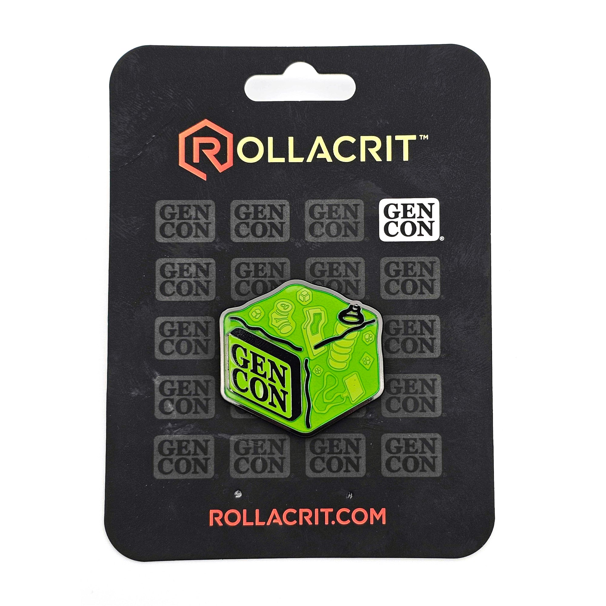 Gen Con Gelatinous Cube Pin | Rollacrit