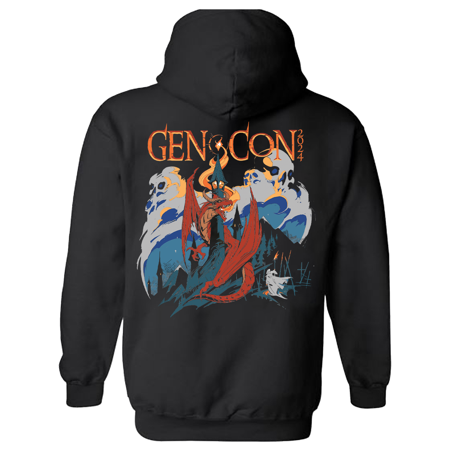 Gen Con Genevieve 2024 Dragon Watch Tower Hoodie | Rollacrit