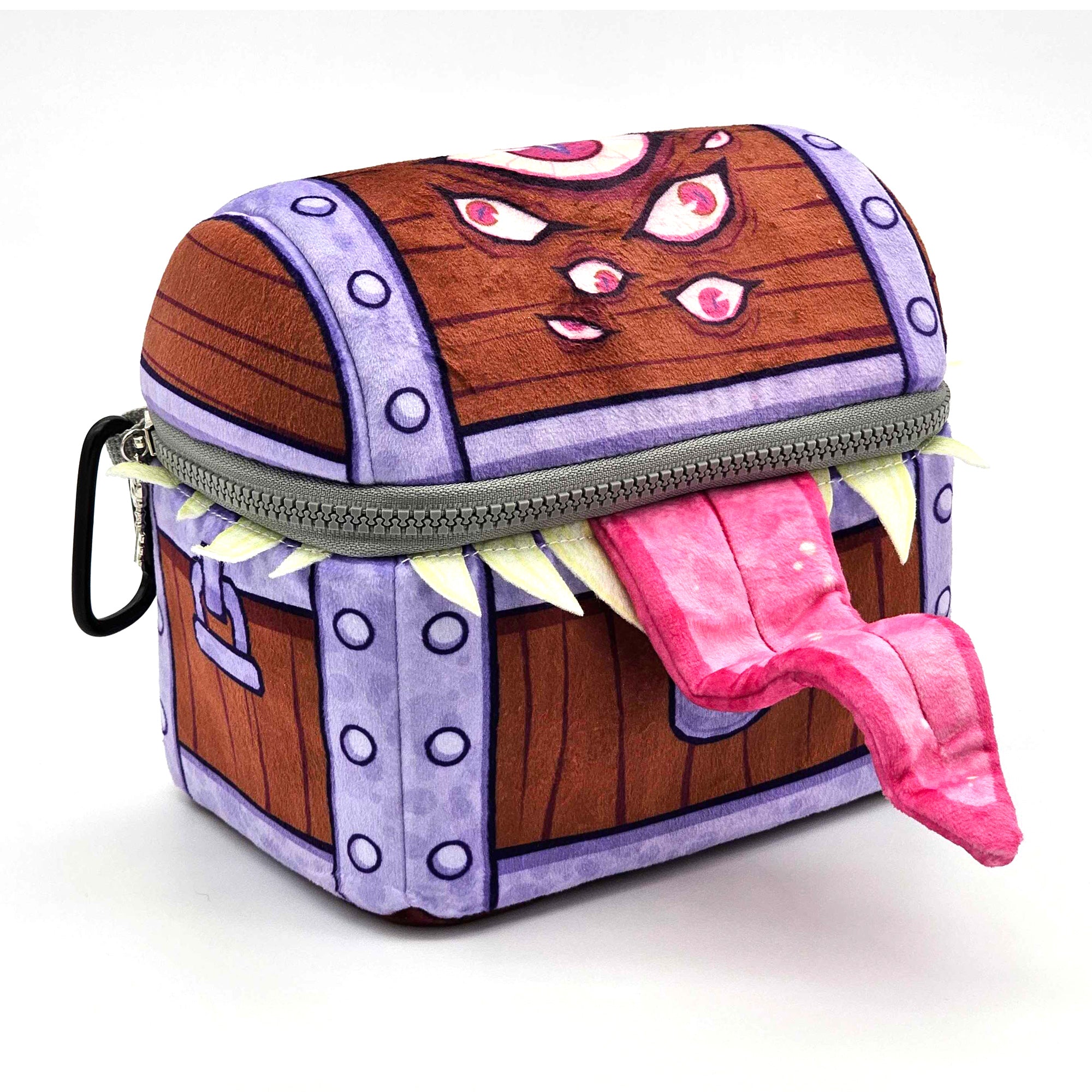 Gen Con Hungry, Hungry Mimic Chest Plush Dice Bag | Rollacrit