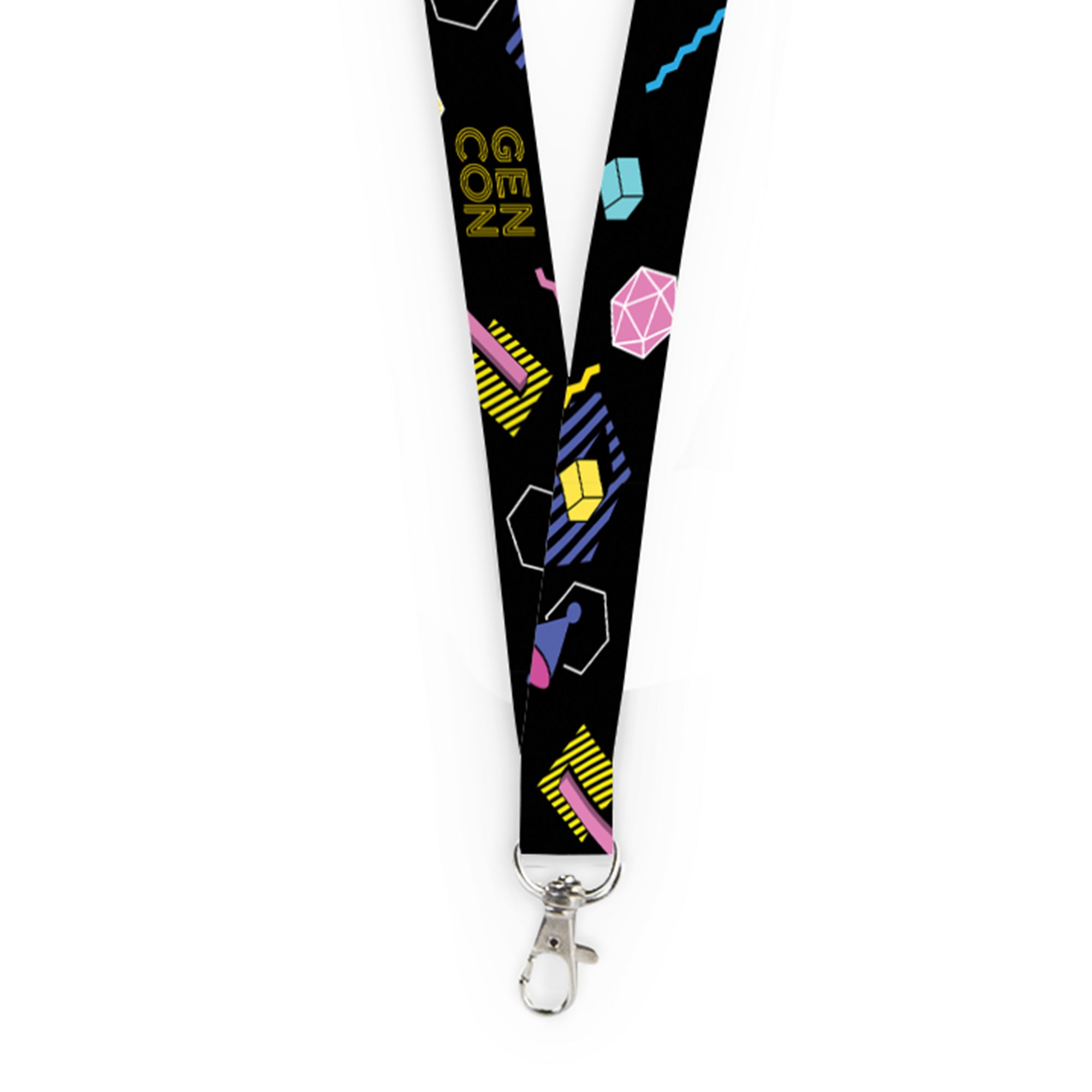 Gen Con Neon Arcade Vibes Lanyard | Rollacrit