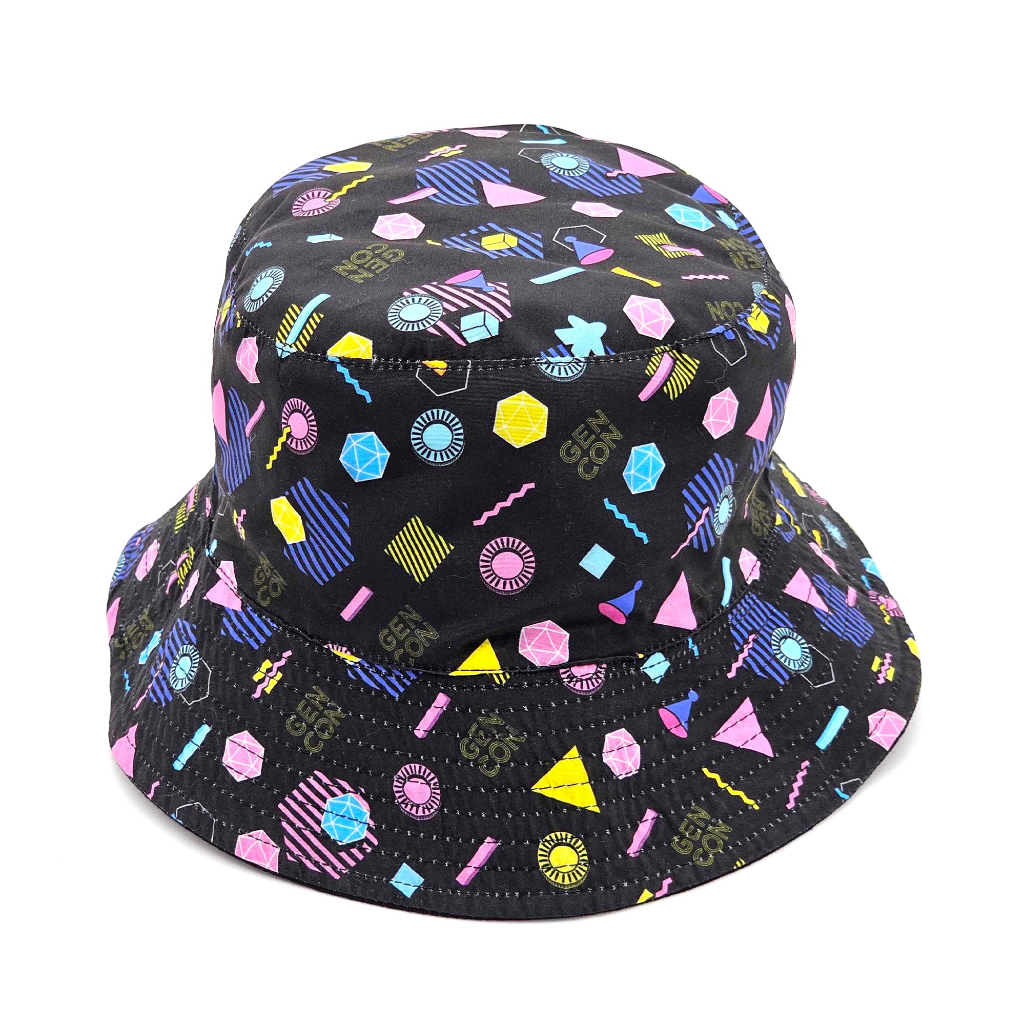 Gen Con Neon Arcade Vibes Reversible Bucket Hat | Rollacrit