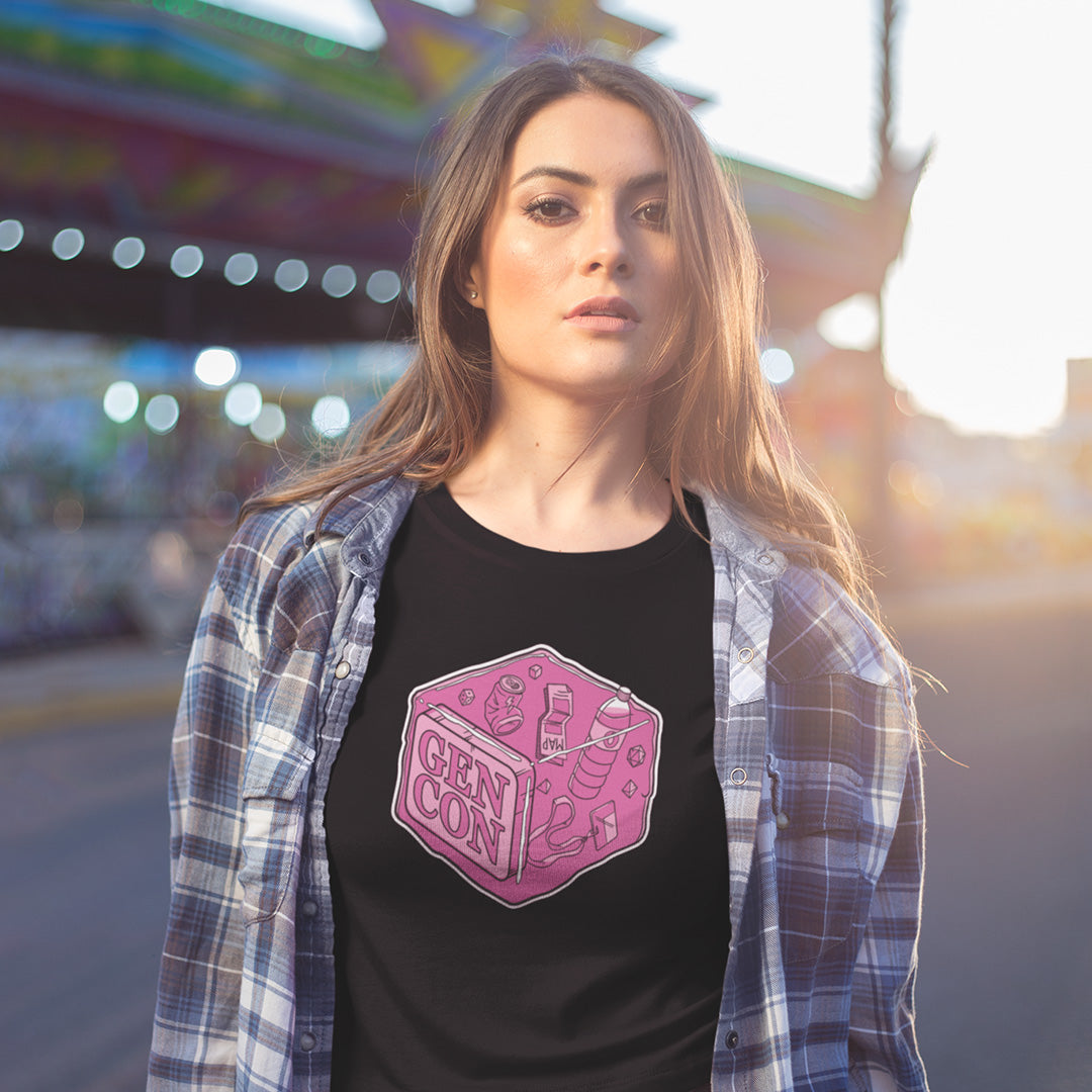 Gen Con Pink Gelatinous Cube Femme T-Shirt | Rollacrit