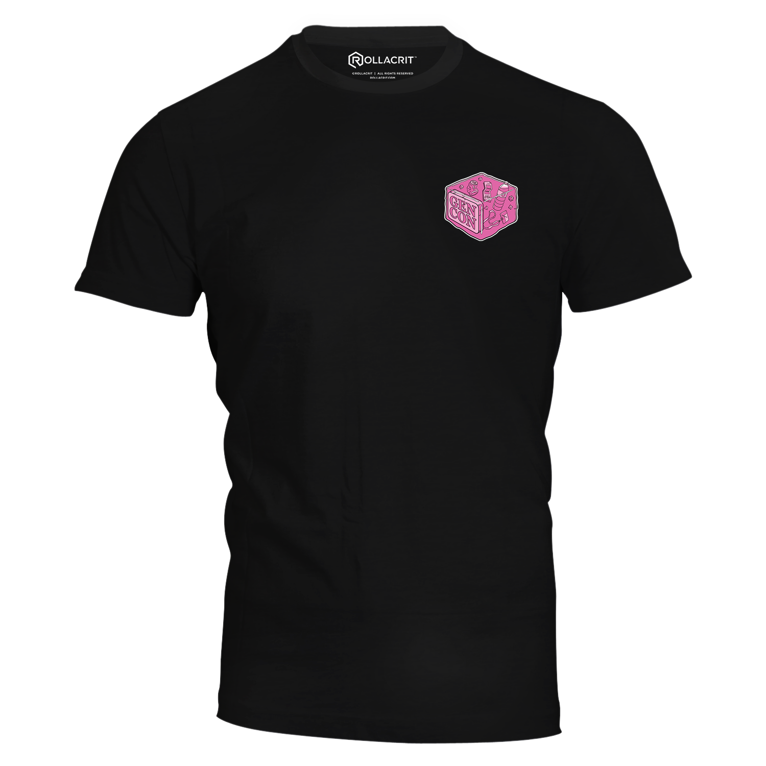 Gen Con Pink Gelatinous Cube T-Shirt | Rollacrit