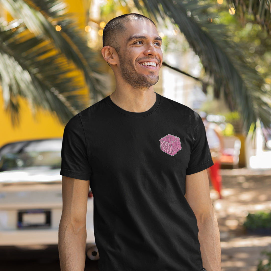 Gen Con Pink Gelatinous Cube T-Shirt | Rollacrit