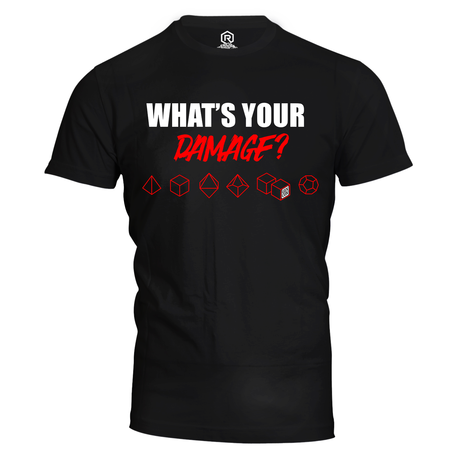 Gen Con "What's Your Damage?" T-Shirt | Rollacrit