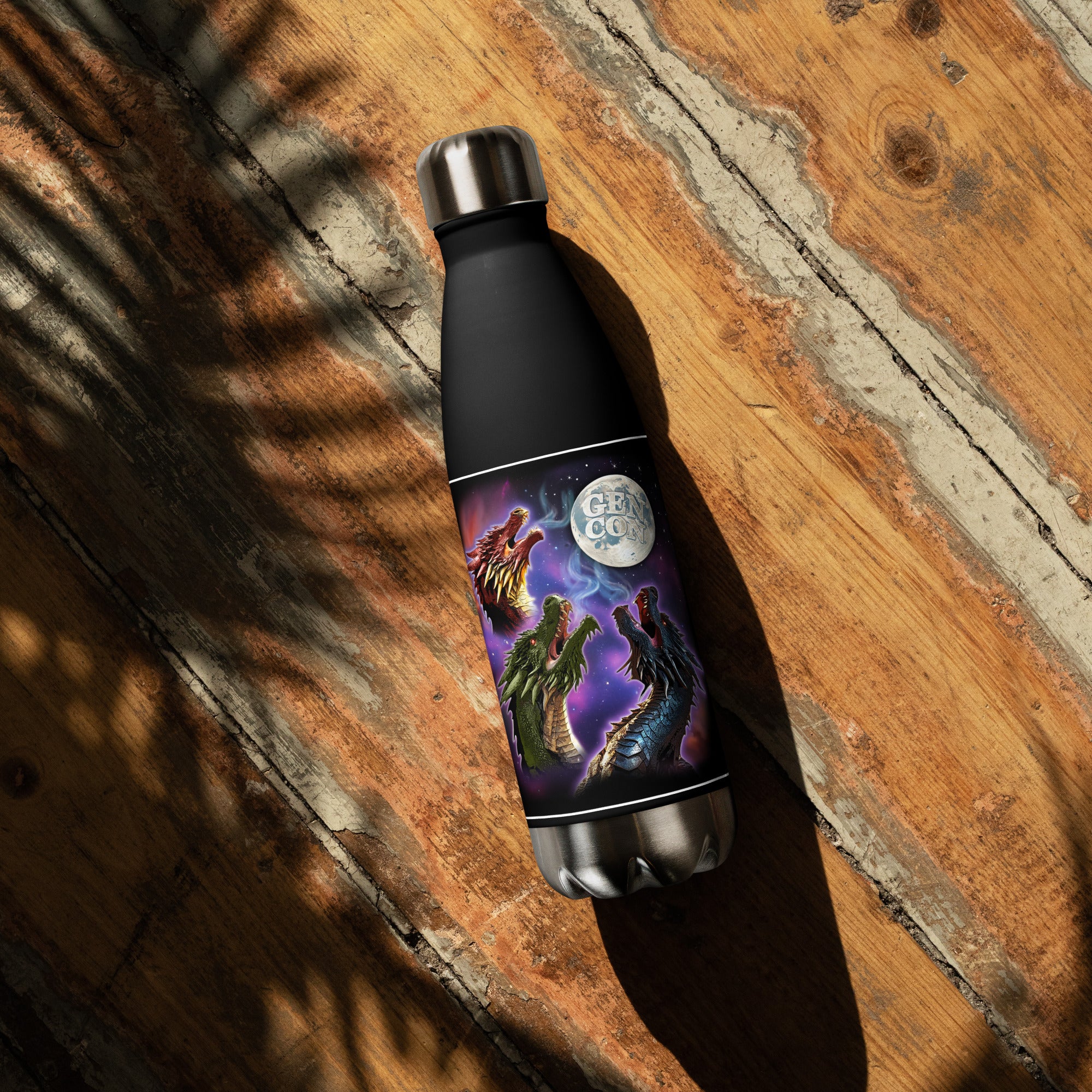 Gen Con Three Dragon Moon Water Bottle | Rollacrit