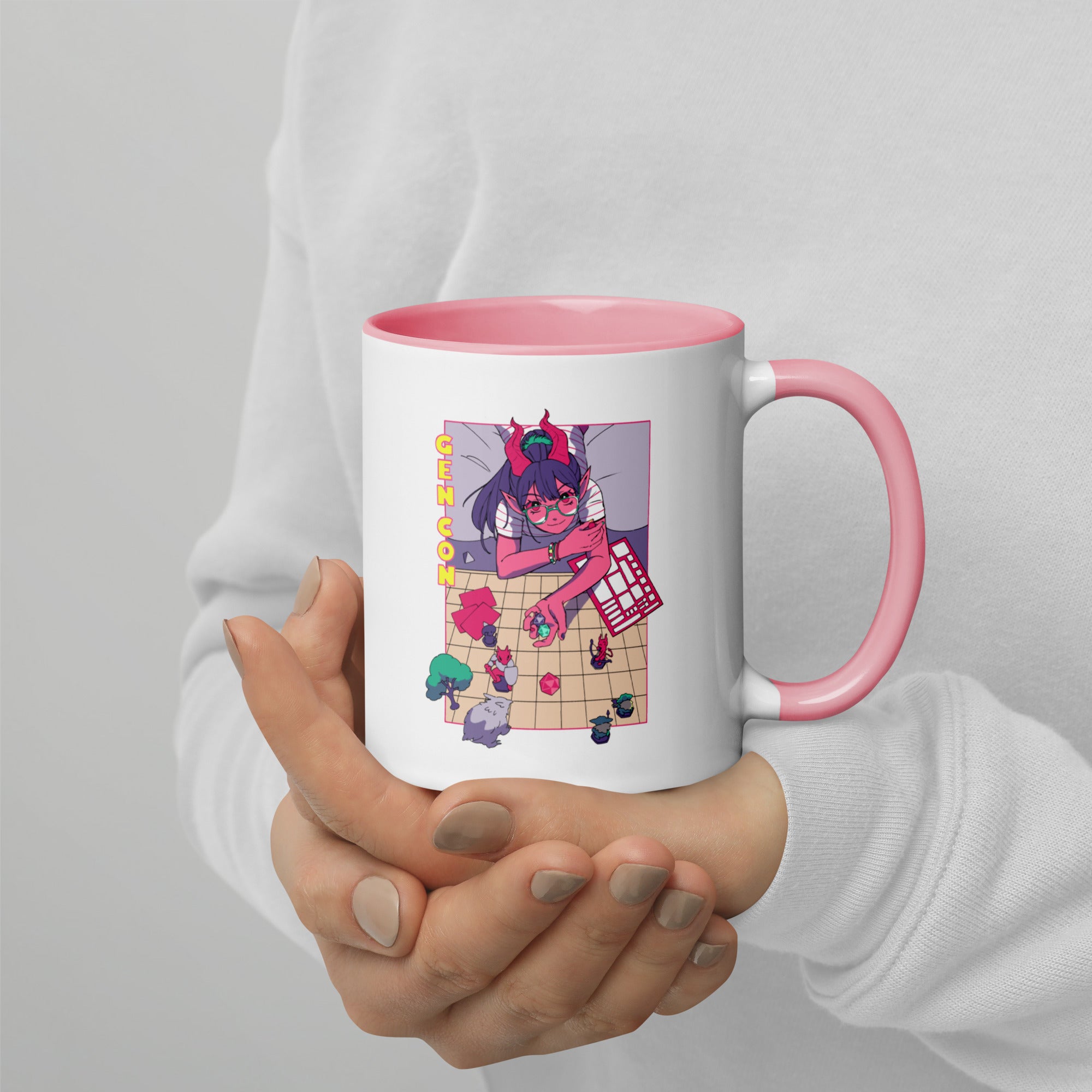 Gen Con Tsundere Gamer Tiefling Mug | Rollacrit