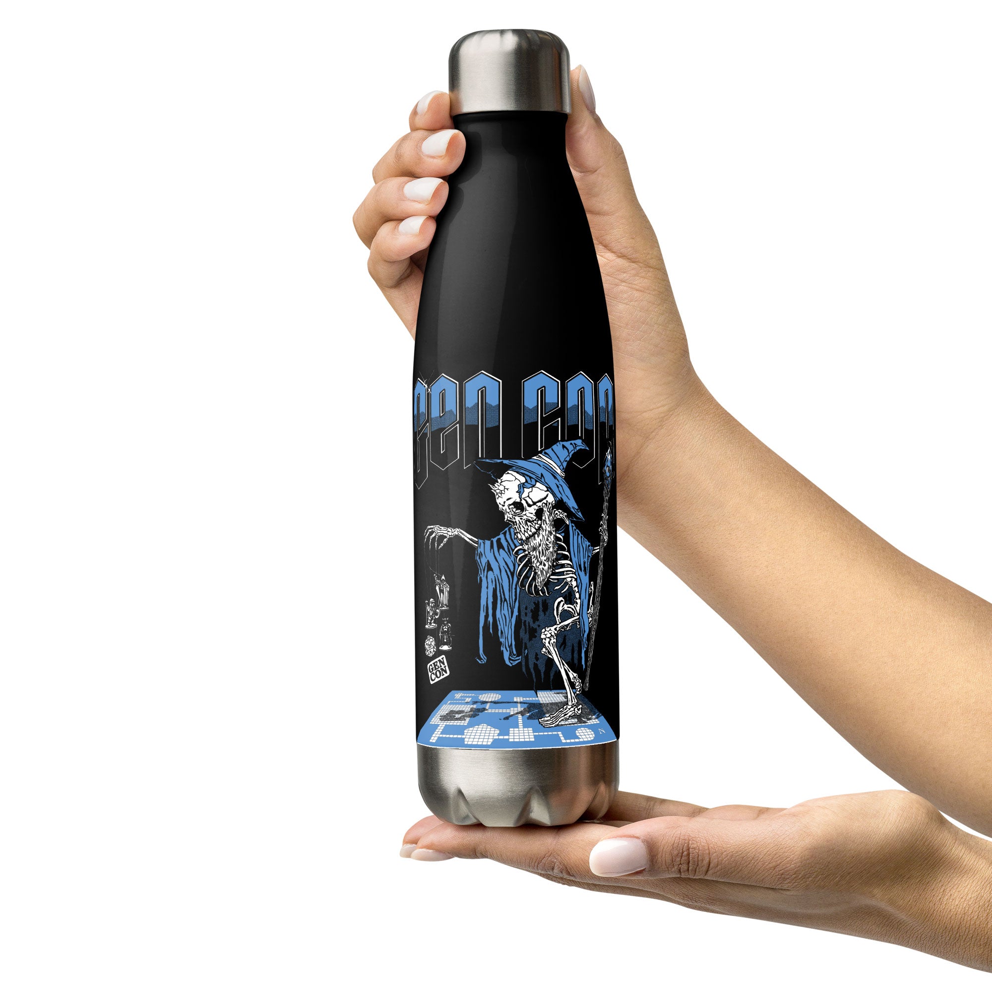 Gen Con Puppet Master Wizard Stainless Steel Water Bottle | Rollacrit