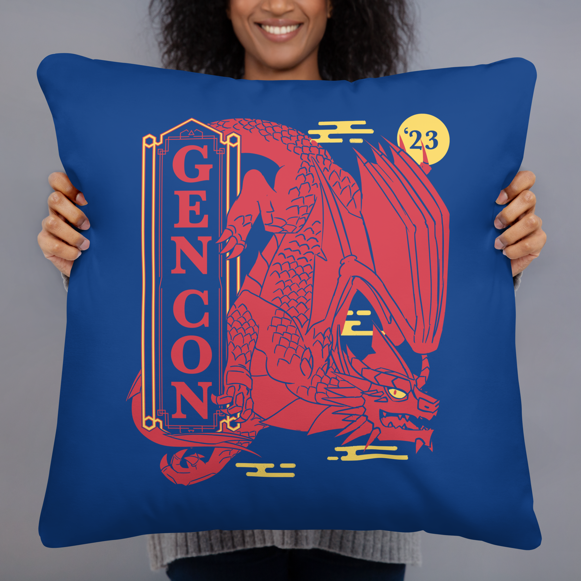 Gen Con Red Dragon Pillow | Rollacrit