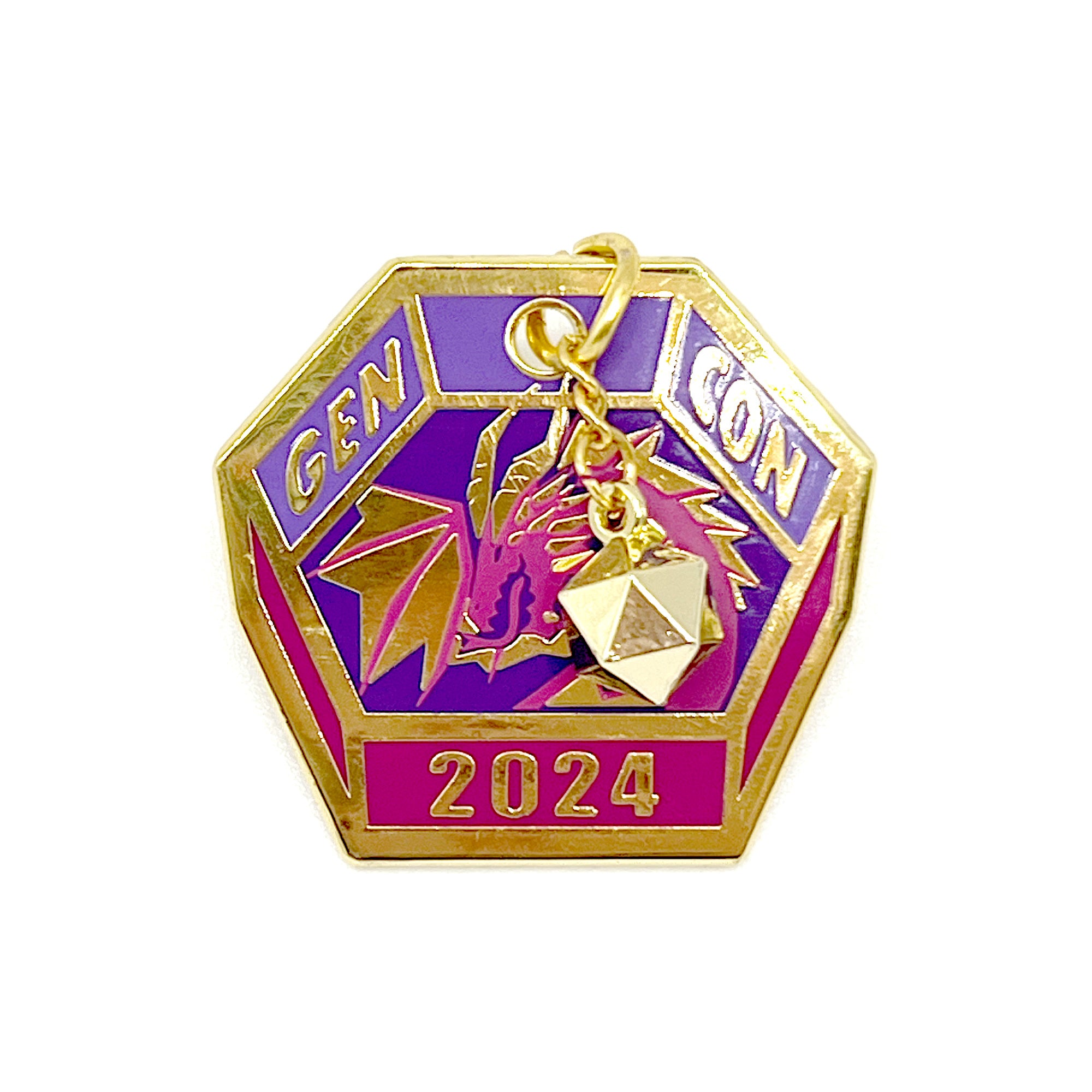 Gen Con 2024 Genevieve Dice Tray Pin | Rollacrit