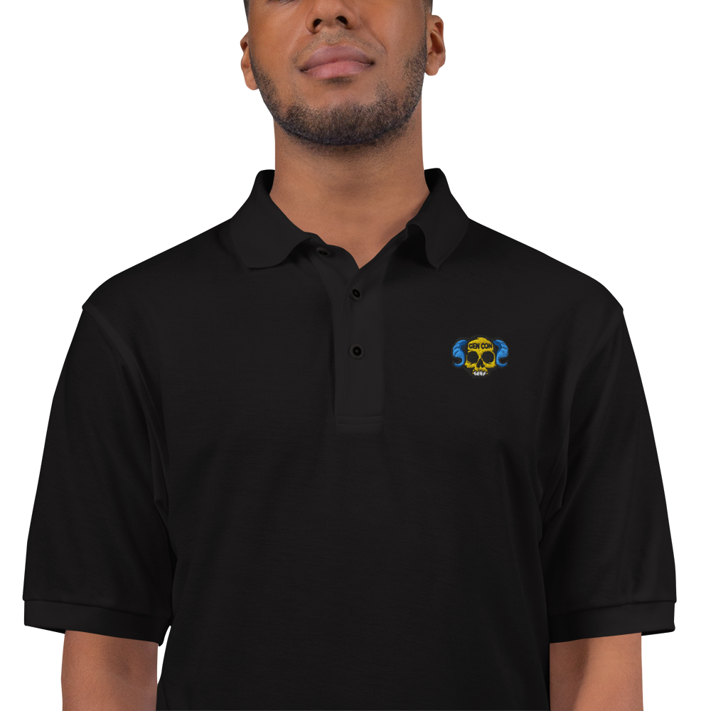 Gen Con Lich Skull Embroidered Polo | Rollacrit