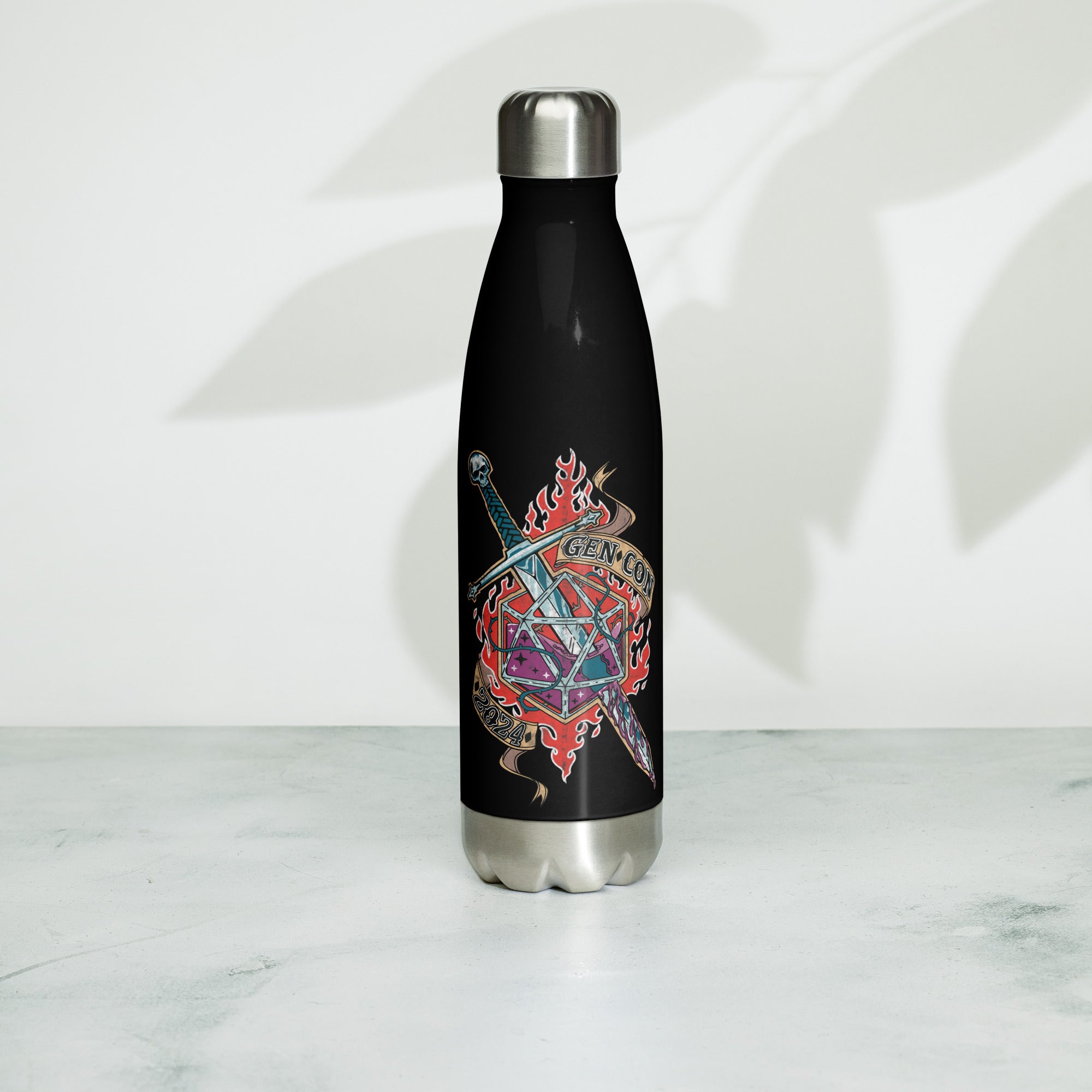 Gen Con Damage World Tour 2024 Water Bottle | Rollacrit