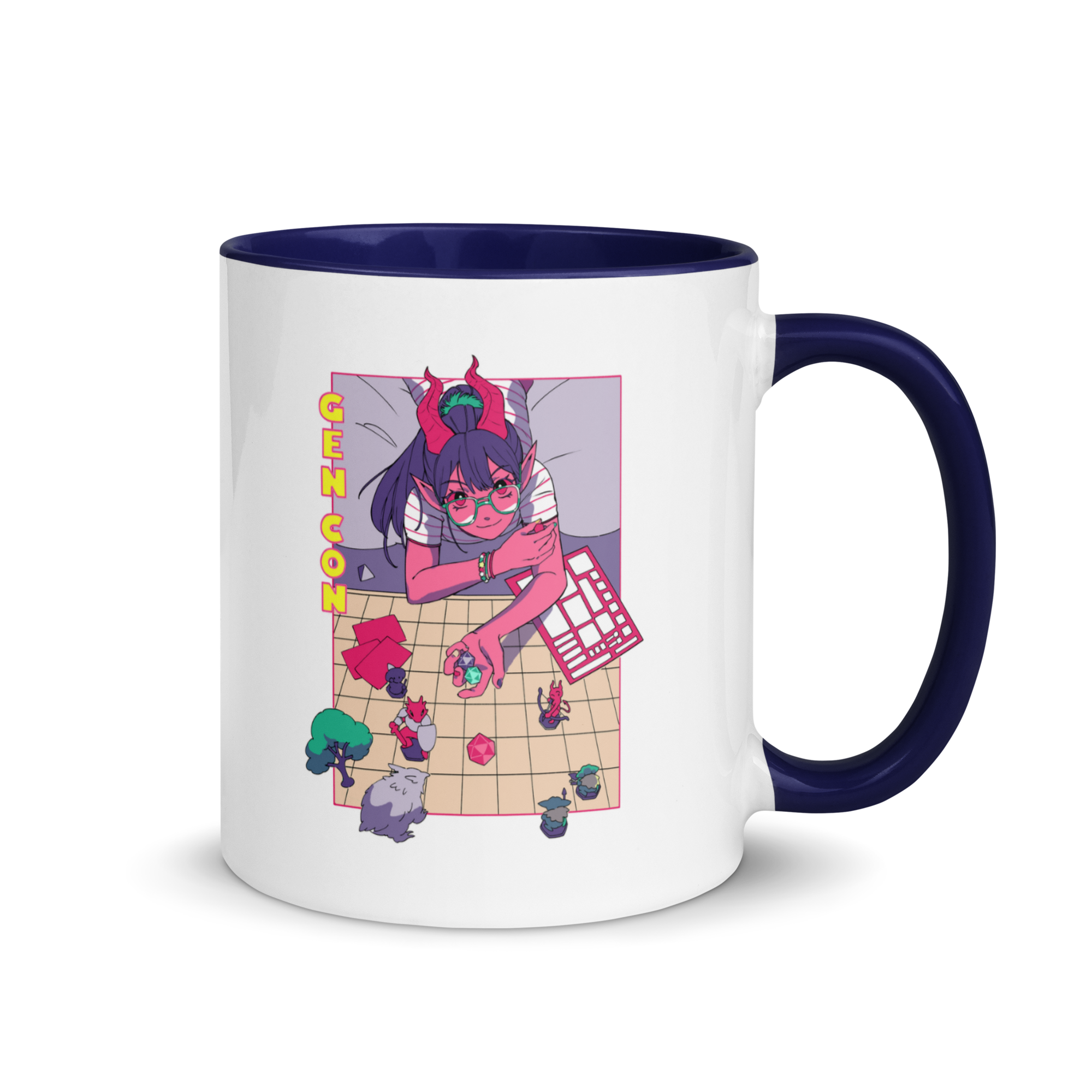 Gen Con Tsundere Gamer Tiefling Mug | Rollacrit