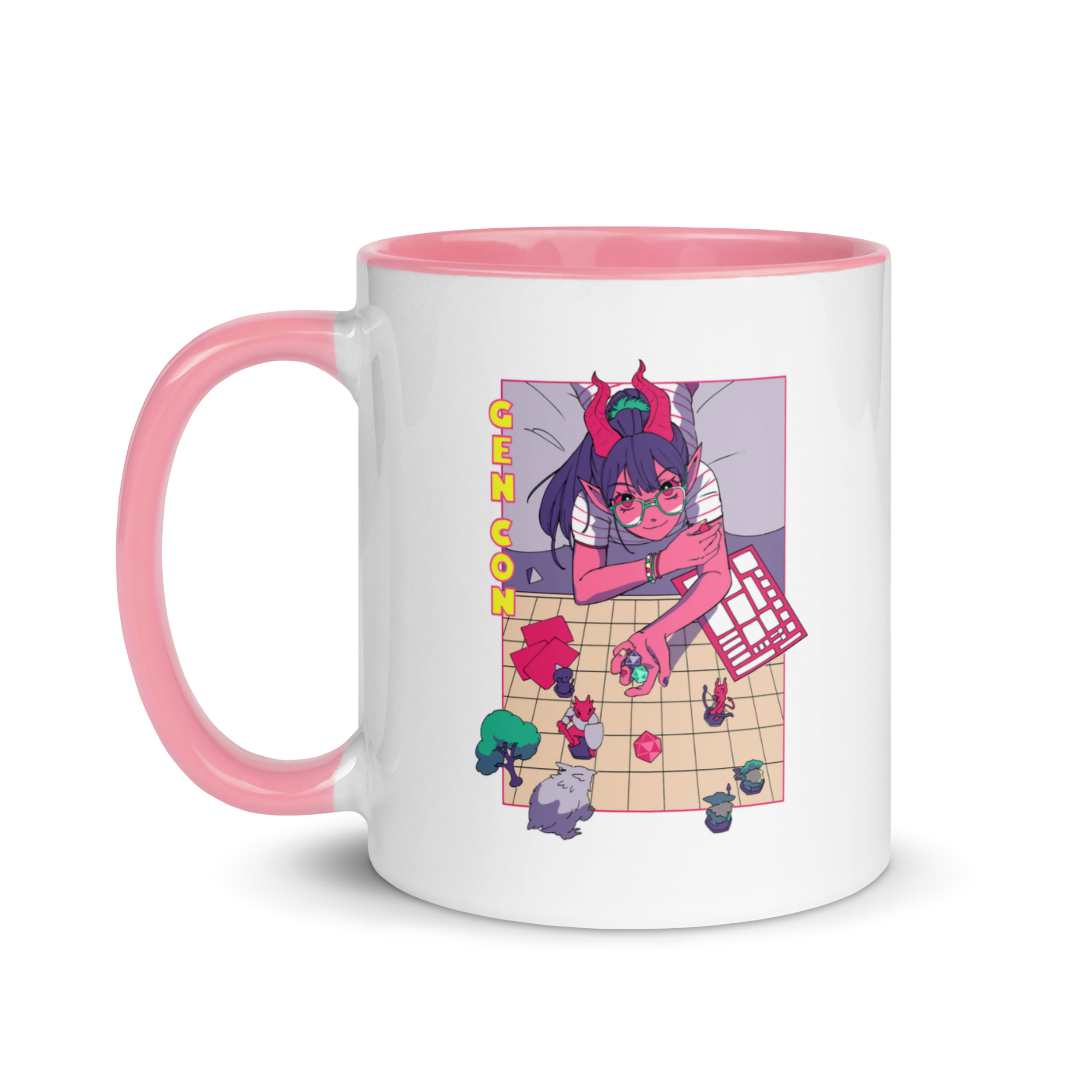 Gen Con Tsundere Gamer Tiefling Mug | Rollacrit