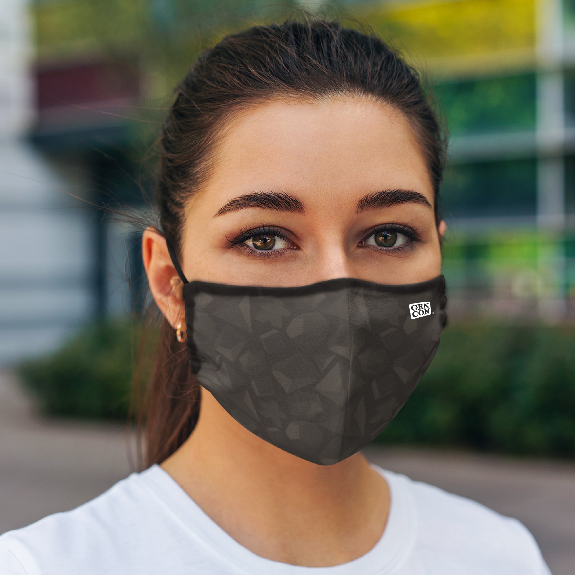 Gen Con Gray Dice Face Mask | Rollacrit