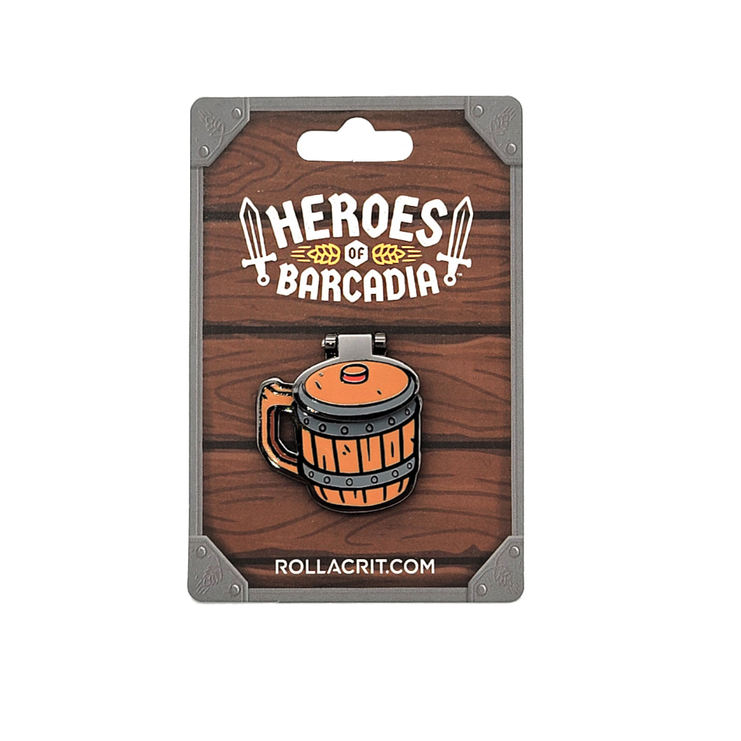 Heroes of Barcadia Fire-Breathing Flagon Pin | Rollacrit