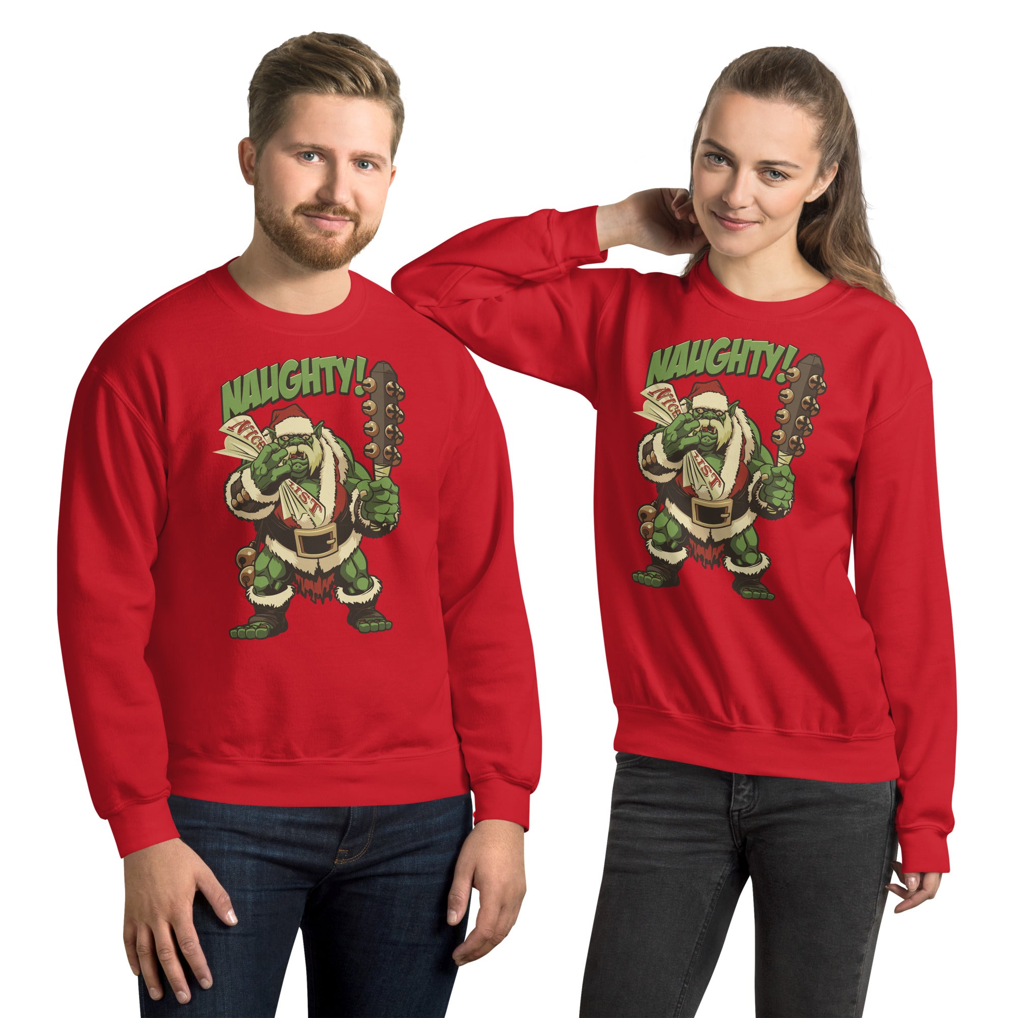 Holiday Naughty Ogre Sweatshirt | Rollacrit