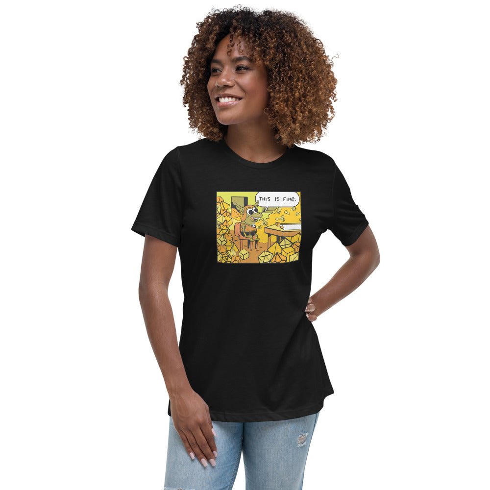 This is Fine Dice Goblin Femme T-Shirt | Rollacrit